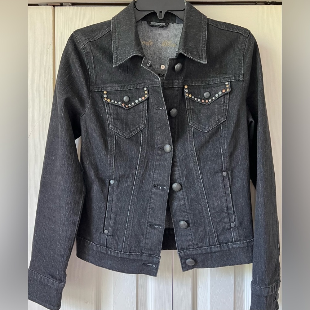 NWOT Code Bleu Black Jean Jacket